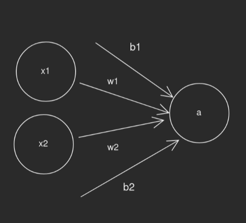 Two Input Neural Network Diagram